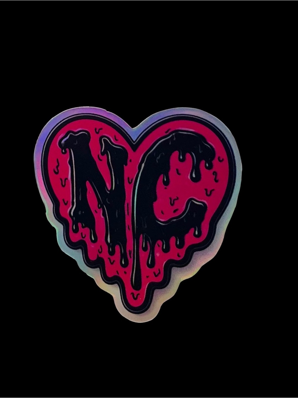NC Holographic Vinyl Sticker β